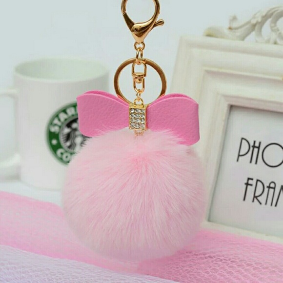 NWT POM POM W/KEYCHAIN  8 COLORS - Picture 7 of 7